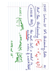 CH105 Lecture 20 Solution Stoichiometry and redox reactions