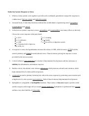 Interactive Physiology -Endocrine System -  Response to Stress Worksheet