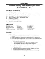 Tax Chapter 1 Study Guide