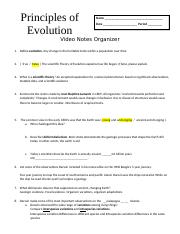 #5 Principles of Evolution Notes Organizer finished.docx