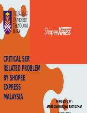 SHOPEEE CRITICAL SERVICES RELATED PROBLEM PPT.pptx