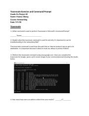 CH2 Traceroute Exercise and Command Prompt Hands On Activity 2 (1).docx