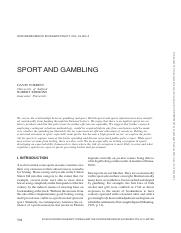 David Forrest and Robert Simmons_ Sport and Gambling_ Oxford Review of Economics Policy_ 19_  598–61