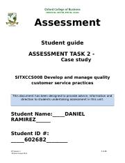SITXCCS008 Assessment 3 -Case Study (1).docx