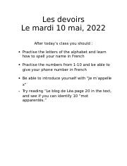 Les devoirs May 10.docx