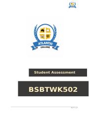 BSBTWK502 - STUDENT ASSESSMENT.docx