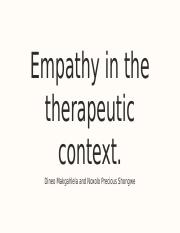 Empathy in the therapeutic context..pptx