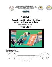 Module 4- Teaching English in Elementary Grades.docx