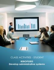 BSBOPS503 Class activity book - Student.pdf