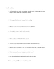 Gatsby and Daisy Review Questions