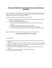 Microsoft Word Practice Exercise and Revision Activity.docx