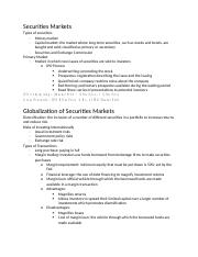 Chapter 2 Investment Notes Securities Markets & Transactions .docx