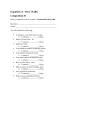Español 121 - Composition #1.docx