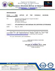 UTILIZATION OF SDO BATAAN ISO CERTIFIED LETTERHEAD.docx