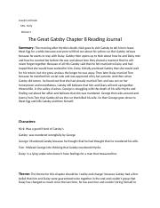 Gatsby_Chapter 8 Reading Journal.docx