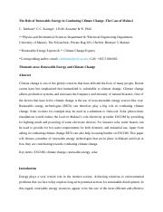 Tenthani Chifundo The Role of Renewable Energy in Combating Climate Change_Final version[1].docx
