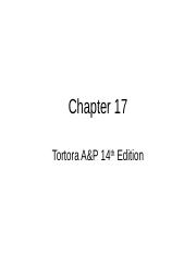 HFCN A&P 2 Chapter 17 power points winter 2015--16