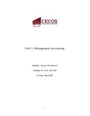 Report 2 - Management Accounting (Reworked).docx