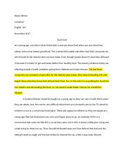 ENG114-12 - First Year Composition - Fast Food Final Draft.docx