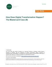 10. How Does Digital Transformation Happen The Mastercard Case (B) IN1694.pdf