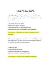 2022 PN Hesi Exit V2 Questions and Answers.docx