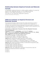 Relationship between Empirical Formula and Molecular Formula.docx