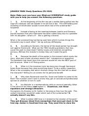 JURASSIC PARK Study Questions.docx