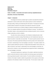 Outline for a qualitative dissertation
