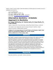 ABS Alternative dentistry - Holistic Ay Dentistry.docx