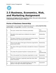 2.5 Business, Economics and Marketing Assignment-2-1.doc