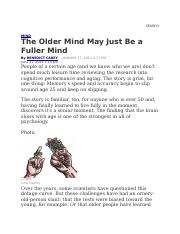 The Older Mind May Just Be a Fuller Mind p420