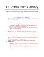 DBQ Project - Printing Press Questions (1).docx