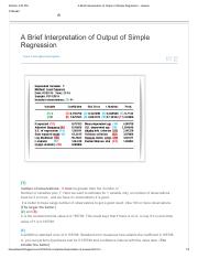 A Brief Interpretation of Output of Simple Regression - Hassan.pdf