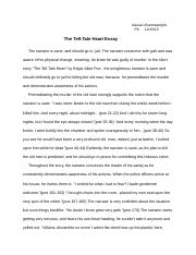 The Tell-Tale Heart Essay