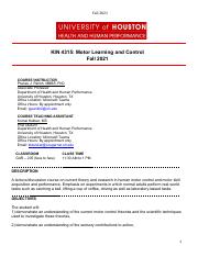 Update 3_KIN4315_Fall 2021_syllabus.pdf