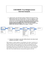 Case Brief True Religion Jeans STRAT 