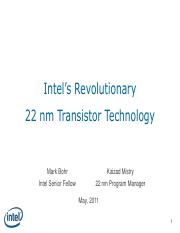 Lecture 19 Article Intel Tri-Gate Transistor Presentation