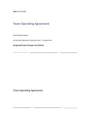 Orange_Team Operating Agreement