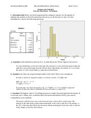 Solutions to Stat 101 Practice Final Exam - B