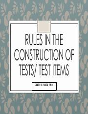 RULES IN CONSTRUCTION OF TEST TEST ITEMS.pdf