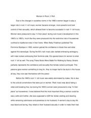 woodstock womens essay