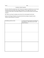 Unit Vocabulary Organizer for Writing Prompt.docx