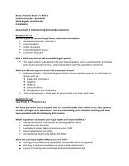 CHCLEG001 - Work Legally and Ethically Assessment 1.docx
