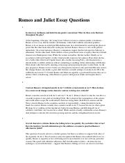 romeo and juliet hook for essay