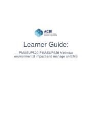 PMASUP520-PMASUP620 Minimise environmental impact and manage an EMS learner guide.pdf