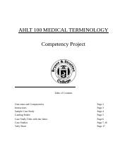 AHLT 100 Cognitive Competencies(3)-1 Medical Terminology.doc