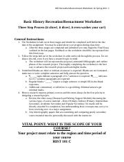 Basic History Recreation_Reenactment Worksheet.docx