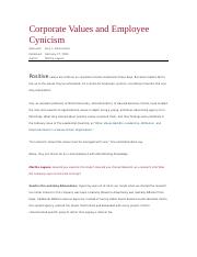 Corporate Values and Employee Cynicism.doc