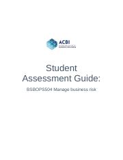 BSBOPS504 Student Assessment Guide-1.docx