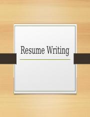 Resume Writing.ppt